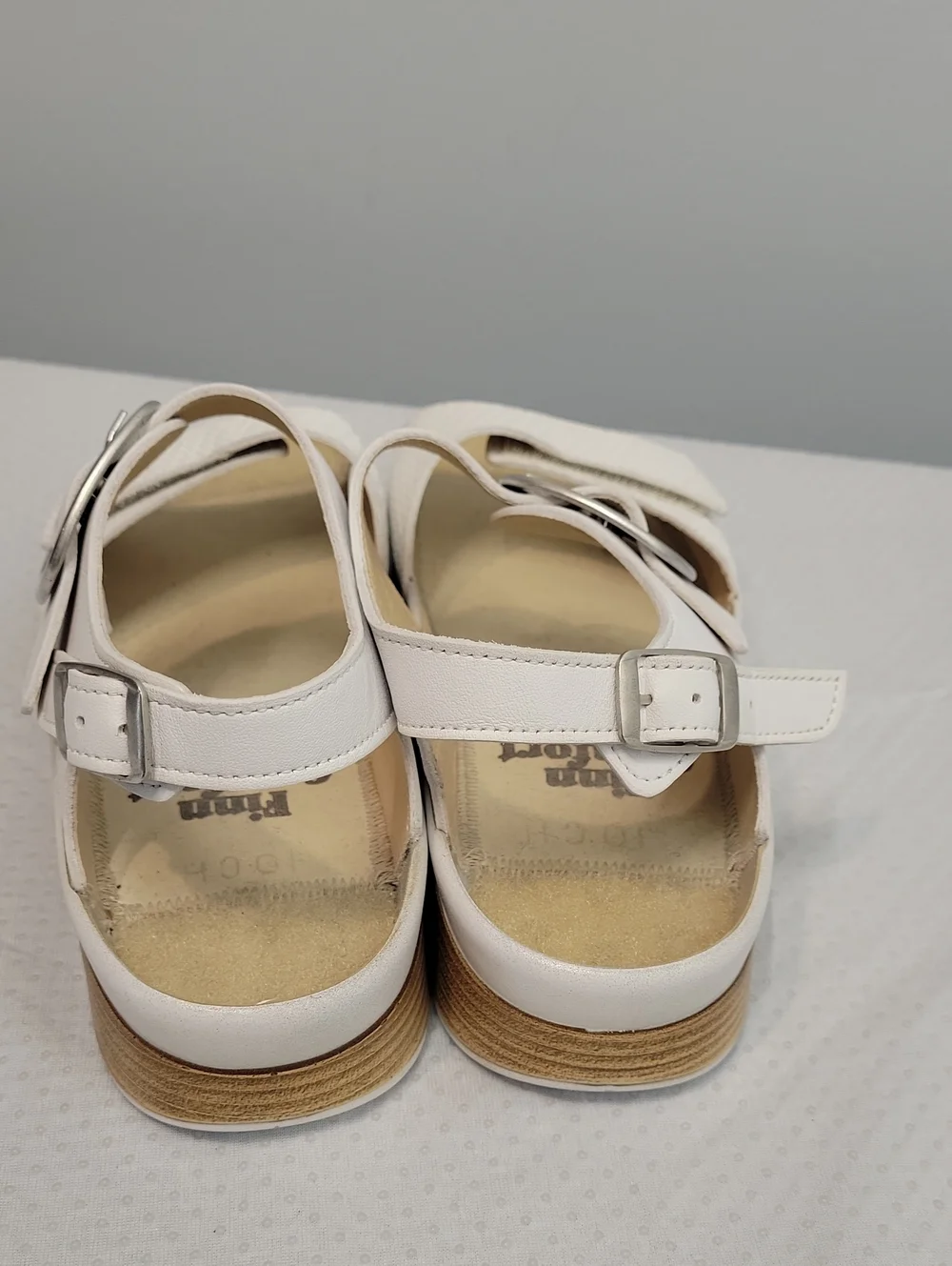 Finn Comfort Germany Waldi white comfort sandals womens size GR38 7.5